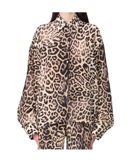 Ermanno Scervino Multicolor Leopard-Print Shirt