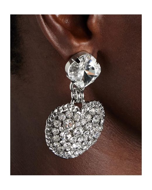 Alessandra Rich Metallic Clip-On Earrings