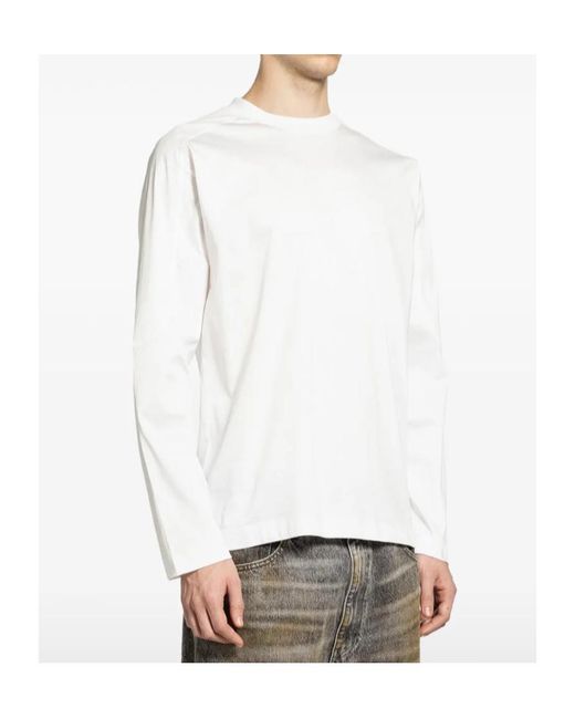 Herno White Laminar Interlock Long-Sleeved T-Shirt for men