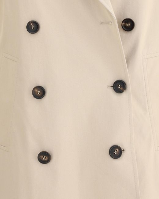 Brunello Cucinelli Natural Wide-Lapels Jewel-Embellished Jacket