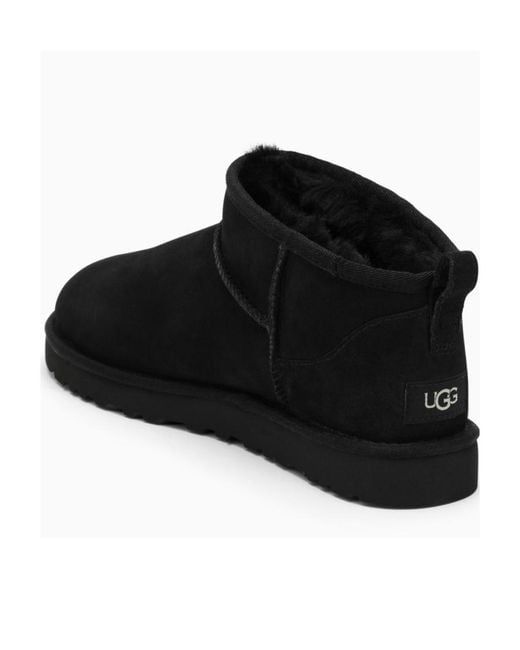 Ugg Black Classic Ultra Mini Boots for men