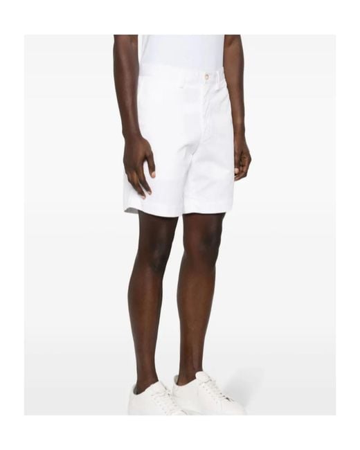 Polo Ralph Lauren White Straight Fit Chino Shorts for men