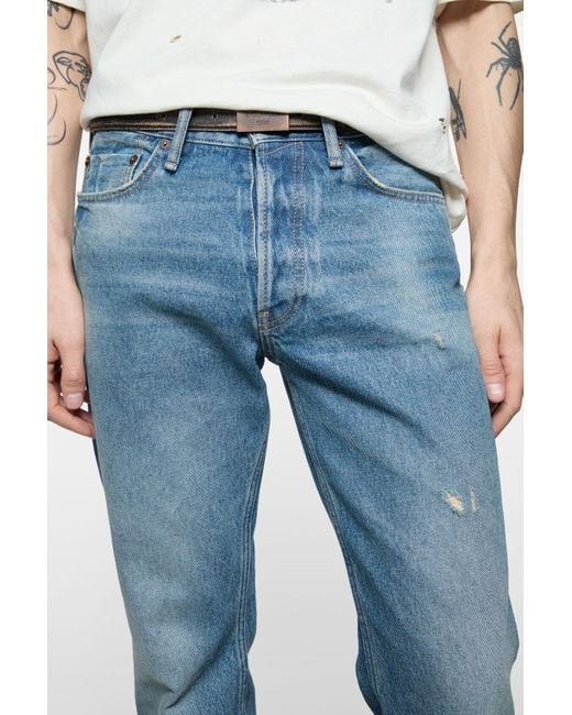 Acne Blue Jeans With Belt Loops for men