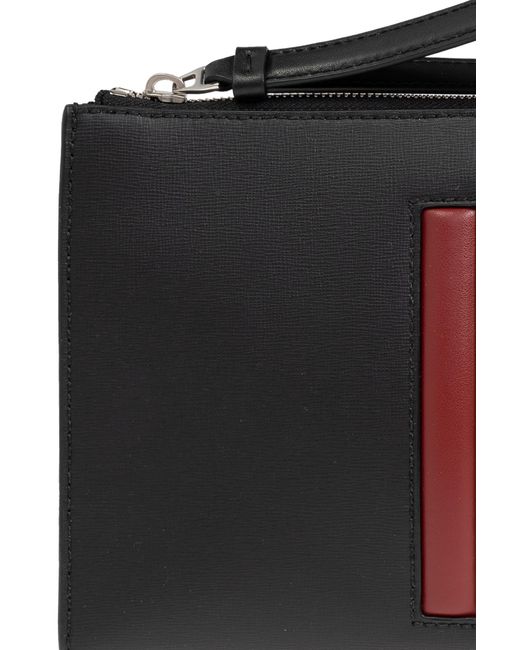 Bally Black Zip-Up Clutch Bag for men