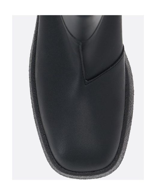 Stella McCartney Black Logo Lettering Pull-On Ankle Boots