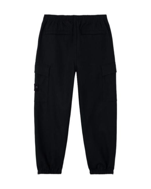 Stone Island Blue Logo Patch Track Pants for men