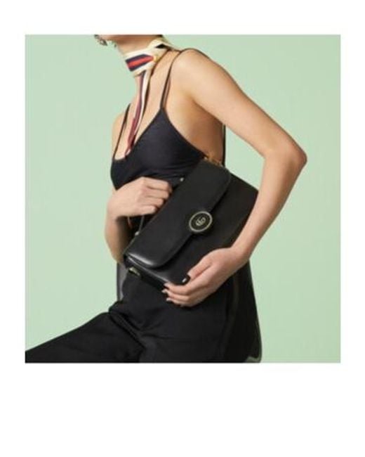 Gucci Black Gg Petite Small Shoulder Bag