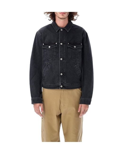 KENZO Gray Denim Jacket for men