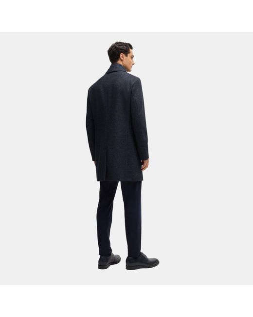 Boss Blue Versatile Two-Piece Mid-Length Coat for men