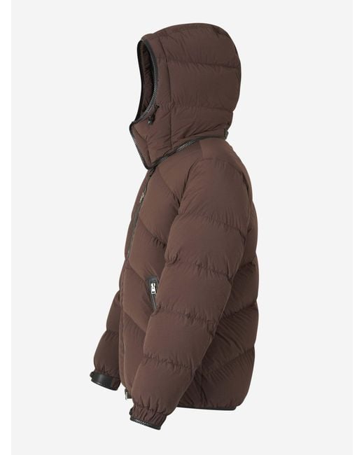 Tom Ford Brown Detachable-Hood Down Jacket for men