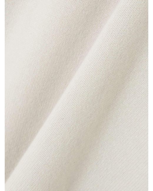 James Perse White Crew Neck Long Sleeve Sweater