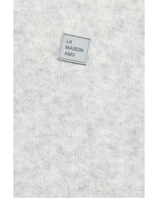 American Vintage Gray Crew-Neck Sweater for men