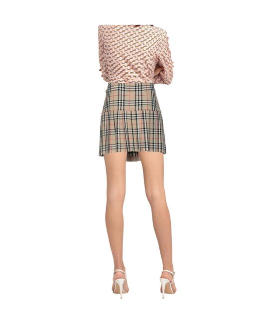 Burberry Brown Mini Skirt