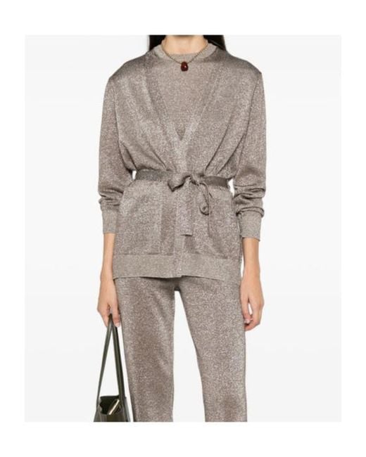 Missoni Gray Belted Cardigan