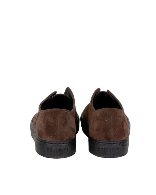 Fratelli Rossetti Brown Round-Toe Casual Shoes