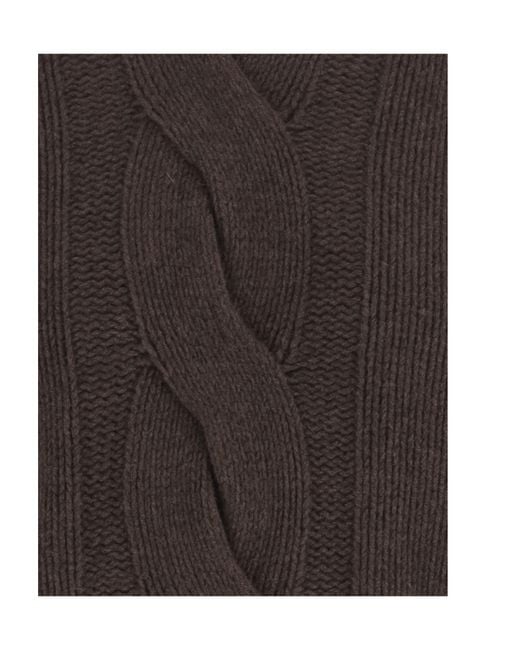 Bruno Manetti Brown Turtleneck Sweater