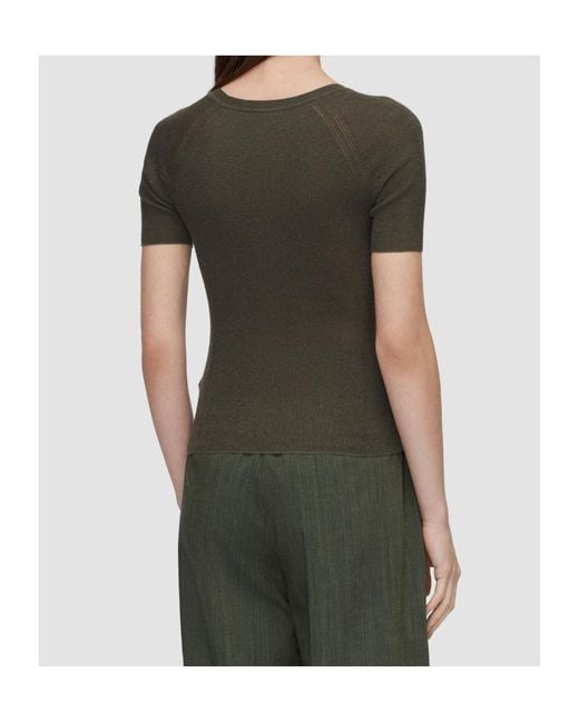 Joseph Green Belarb Linen Blend Knit T-Shirt