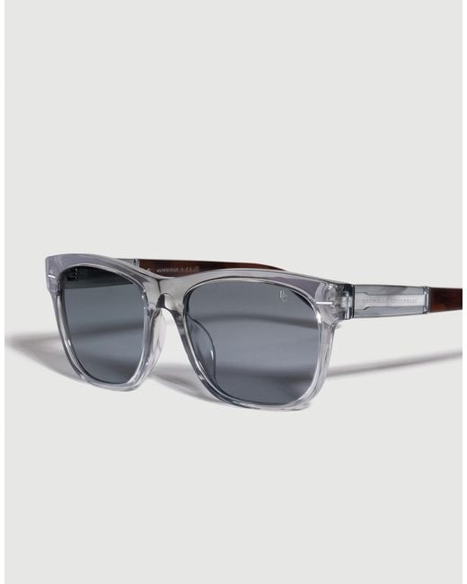 Brunello Cucinelli Multicolor Rectangular Acetate Sunglasses
