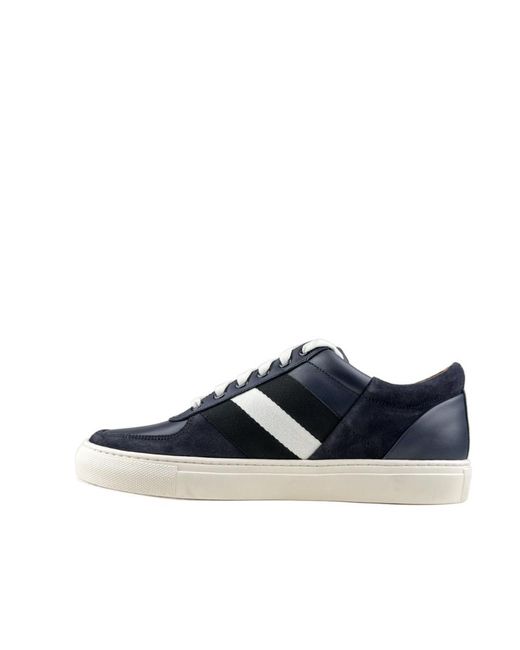 Bally Blue Logo Casual Sneakers for men