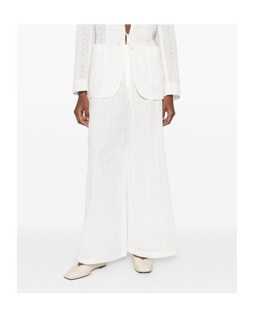 Forte_forte White Dot Trousers