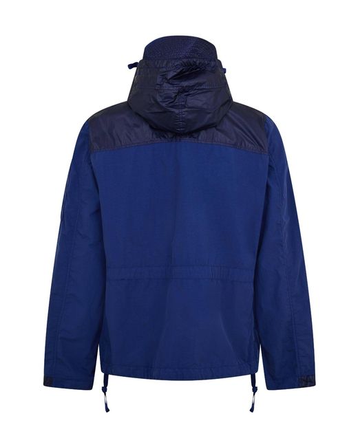C P Company Blue Hooded Jacket for men