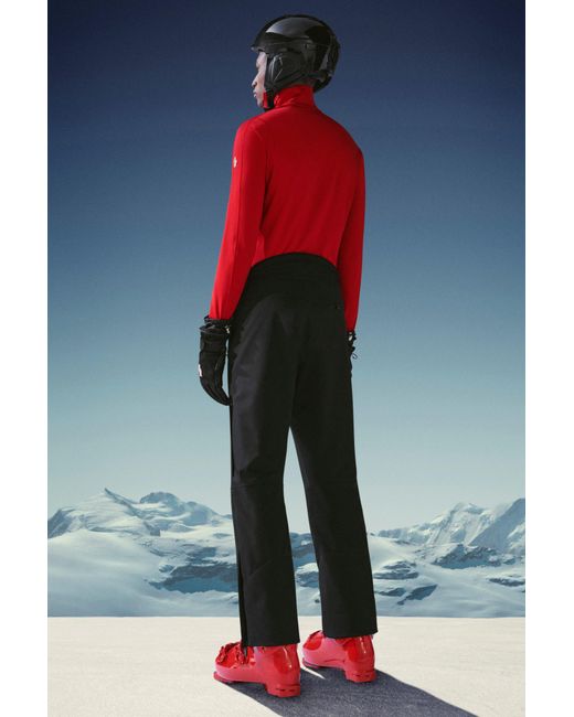 Moncler Black Nylon Ski Trousers for men