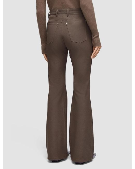 Joseph Gray Bond Stretch-Twill Flared Pants