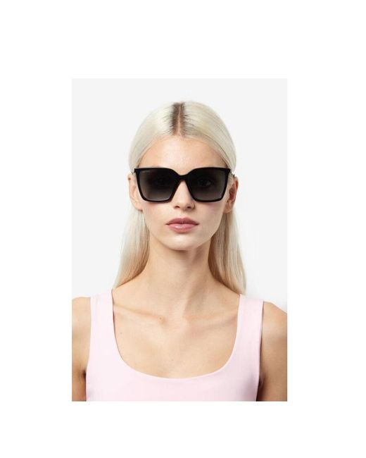 Jimmy Choo Black Eyewear Rectangular Frame Sunglasses