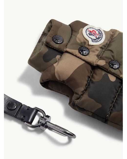 Moncler Brown Gilet-Shaped Key Ring for men