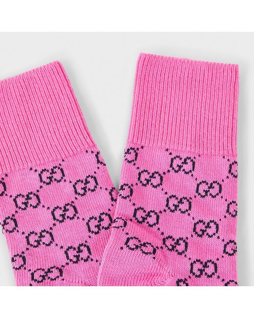 Gucci Pink Soft Temperament Socks