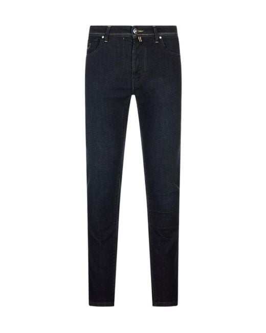 Jacob Cohen Blue Five-Pocket Jeans for men