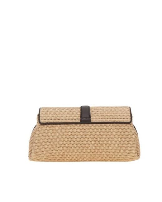 Ferragamo Natural Front Flap Crossbody Bag (S)
