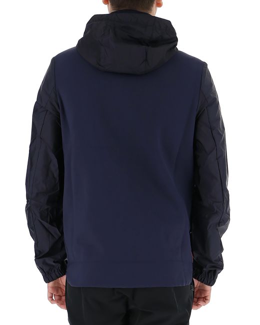 Prada Blue Hooded Casual Jacket for men