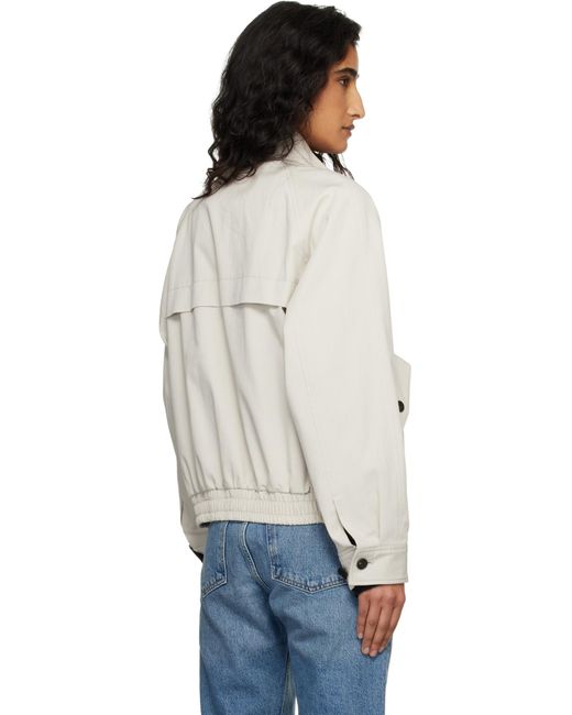 DUNST Gray Zip-Up Harrington Jacket for men