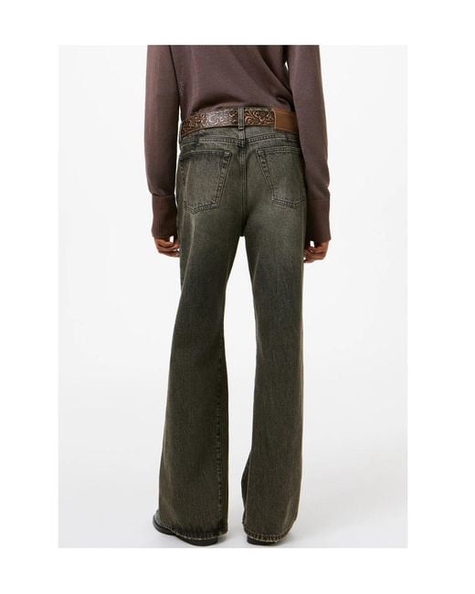 Our Legacy Gray Treble Cut Wide-Leg Jeans