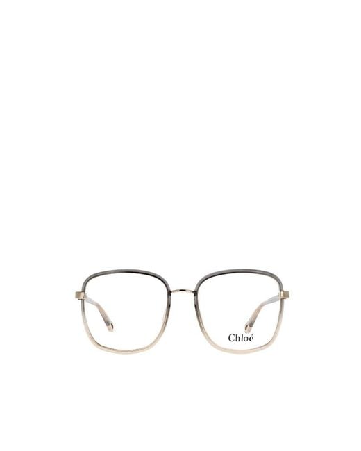 Chloé Multicolor Chloé Eyewear Square Frame Glasses