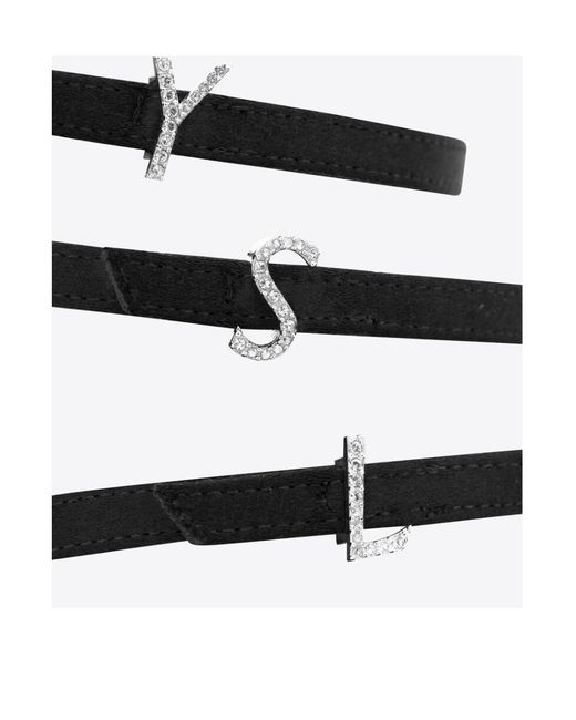 Saint Laurent White Jerry Heeled Sandals
