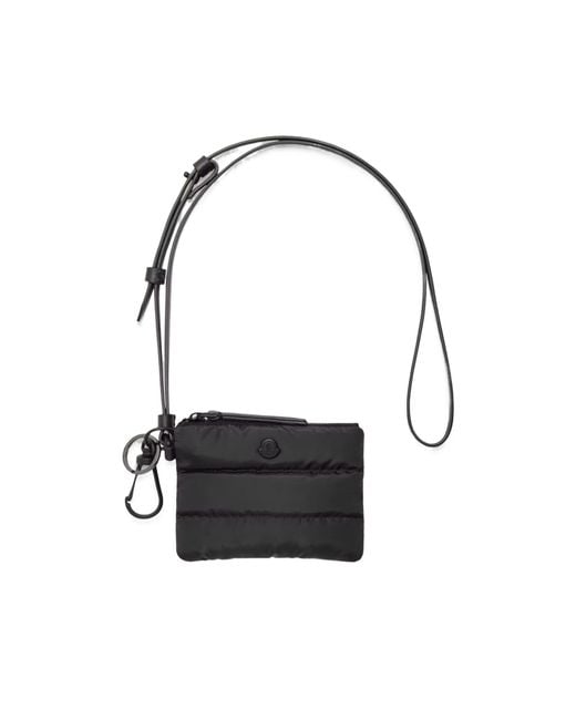 Moncler White Caradoc Card Metal Logo Holder for men