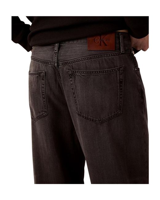Calvin Klein Black Baggy Jeans for men
