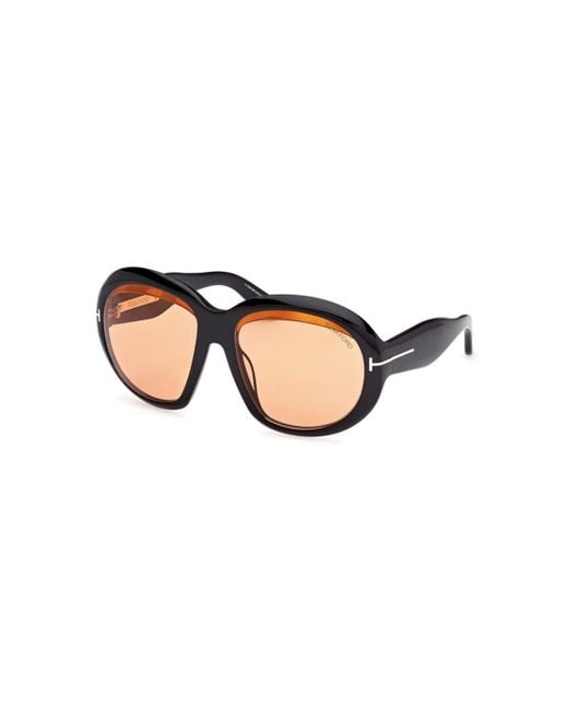 Tom Ford Natural Eyewear Round-Frame Sunglasses