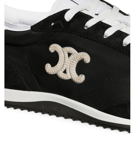 Céline Black Racer Low Lace-Up Sneaker With Triomphe for men