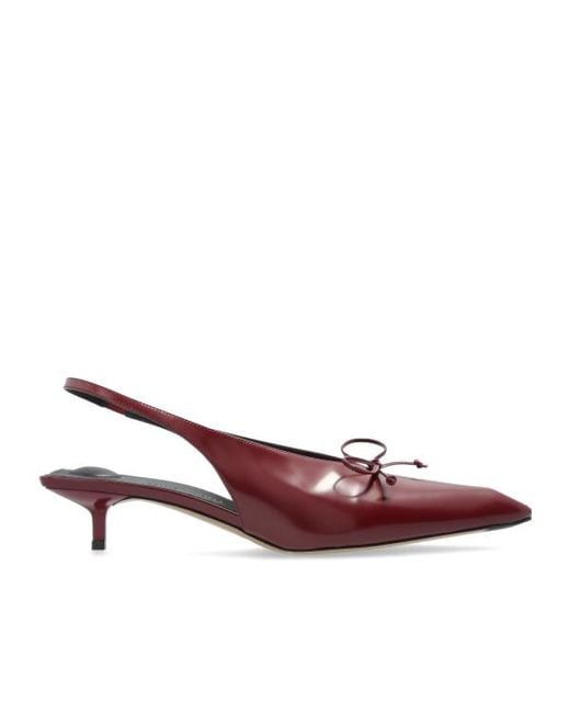 Jacquemus Purple The Low Cubisto Slingbacks