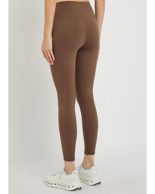 Varley Brown Assure 25 Stretch-Jersey Leggings