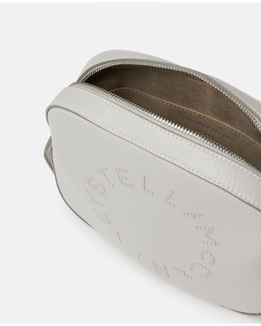 Stella McCartney Gray Logo Shoulder Bag