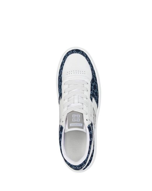 Givenchy Blue G Move Panelled Low-Top Sneakers for men