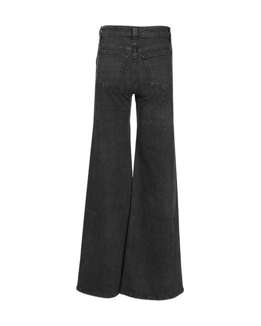 Khaite Black Dane High Waisted Jeans