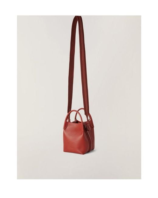 Loro Piana Red Micro Bale Bag
