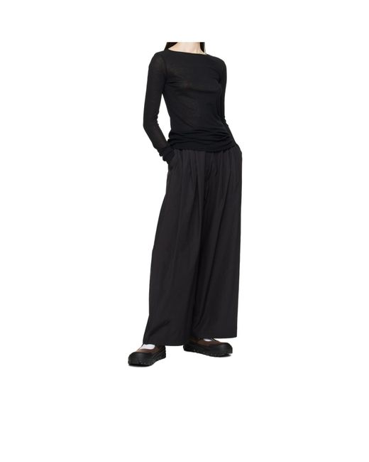 Amomento Black Vibram Mary Jane Loafers