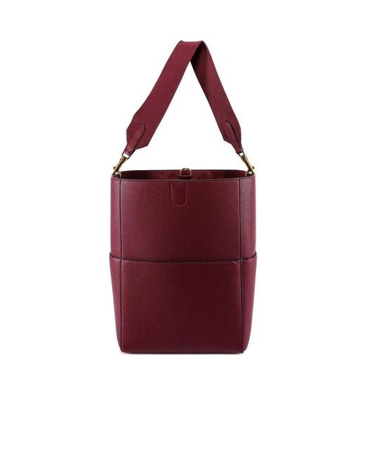 Céline Red Logo Handbag
