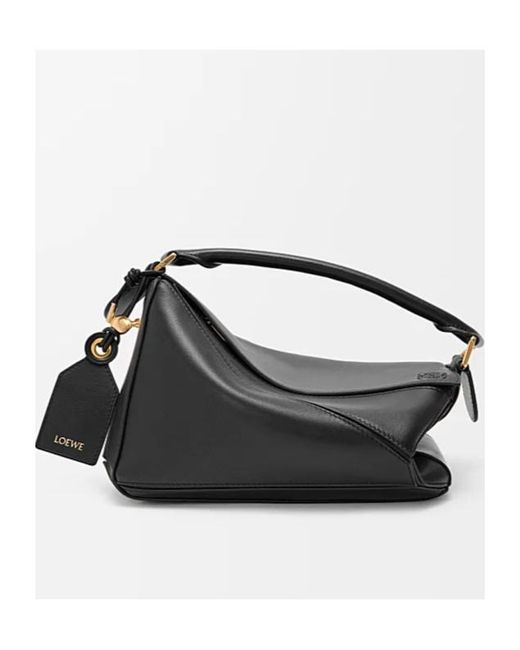 Loewe Black Small Feather Light Puzzle Bag